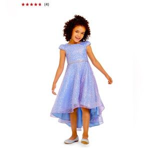 Rare Editions sequence holiday dress.  Low to long & Fit and flare.  Gorgeous!